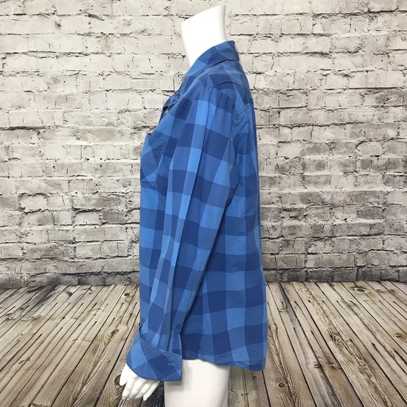 ‼️GAP Large Button Down Shirt‼️Cute Blue! A32 - Picture 3 of 8